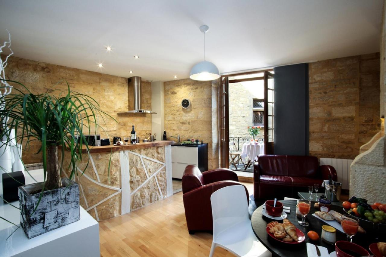 In Sarlat Luxury Rentals, Medieval Center - Maison Fenelon المظهر الخارجي الصورة